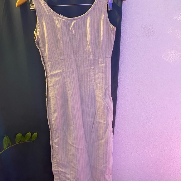 1990’s pencil dress with buttons down the side. - Picture 2 of 5